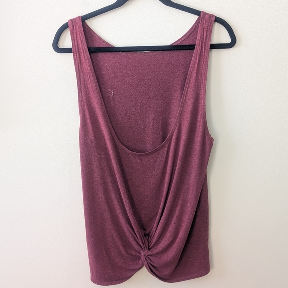 ZYIA Swirl Maroon Athletic Tank Size Medium - Picture 4 of 6